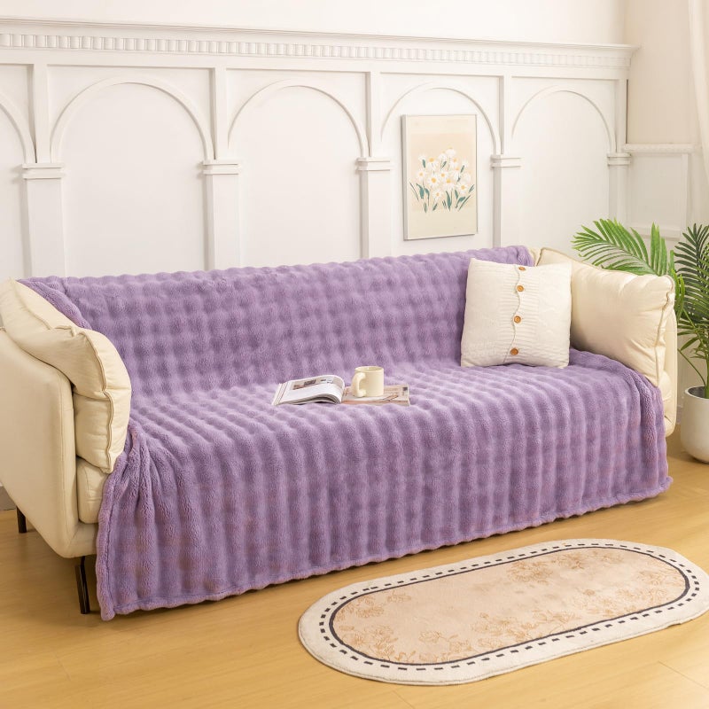 YUSOKI Luxury 3D Bubble Throw Blanket 2lb,All Ages,Home Decoration, (Lilac Purple,50 * 60inches) - Image 3